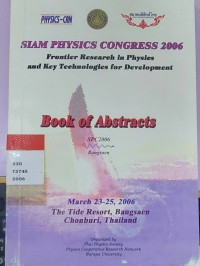 SIAM PHYSICS CONGRESS 2006